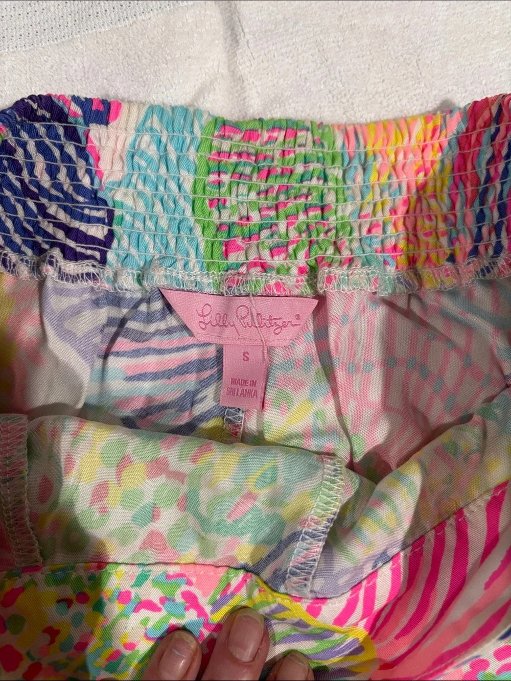 Lilly Pulitzer Pink, Green & Blue Scallop-Hem Printed Skort